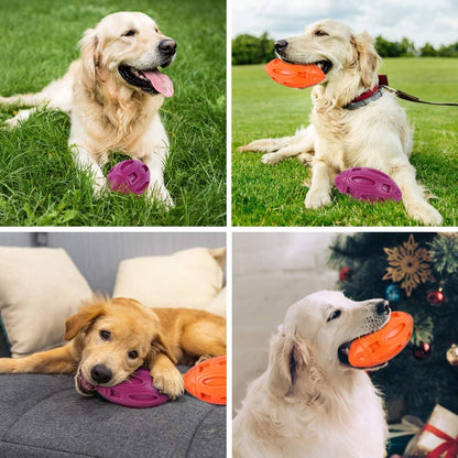 Pawzone 2 Pack Squeaky Dog Toys for Aggressive Chewers Large Medium Small Puppy Interactive Dog Chew Toy Durable Rubber Indestructible Tough Ball