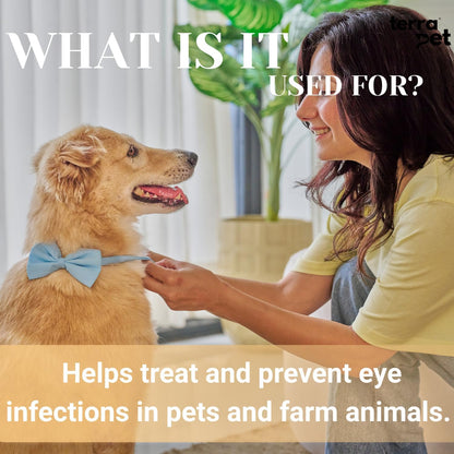 Pet Eye Cream Health for Dogs, Cats, Cattle, Sheep, Horse, Bird 1/8 oz / 5gr, 1 Tube