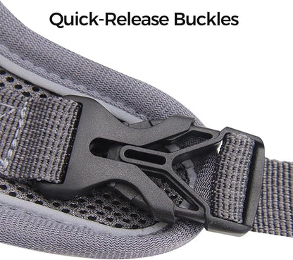 Cat Harness and Leash Set Escape Proof Tactical Medium Kitten Harness Emotional Support Cat Vest, Grey, M