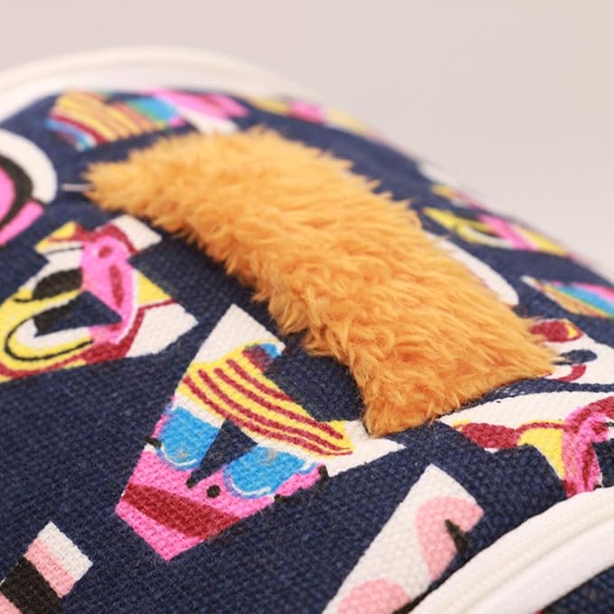 KAMEIOU Soft Small Animal Pet Chinchilla Hamter Small Guinea Pig Hedgehog Carrier Bag with Portable Handle and Detachable Shoulder Strap 8 x 8 Inches Warm Small Pet Carrier Pounch Bag