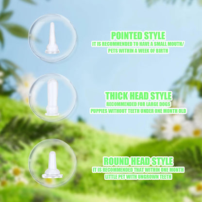 Pet Feeding Bottle Set, Feeding Silicone Nipple with Bottle and Syringes, Reusable Pet Nursing Kits Feeding Tools for Rabbits, Small Animals (17pcs Pet Nursing Kit with Bottles)