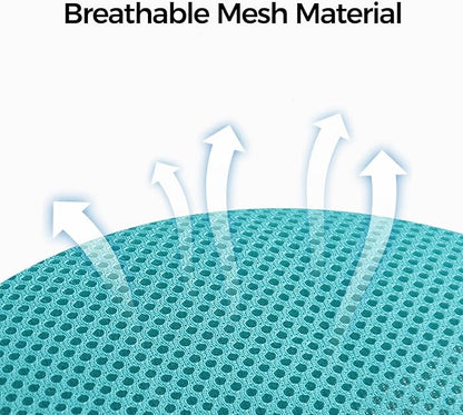 Cat Harness and Leash Set Escape Proof Tactical Large Kitten Harness Emotional Support Cat Vest, Turquoise, L