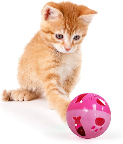 Pets First Large Size Cat Ball with Bell Toy for Cats Kittens and Other Animals - Hours of Play for Pets | Large Size for Extra Fun | Rings As It Moves