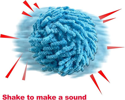 9Pcs Fuzzy Cat Ball Toys - Safe Pom Pom Balls for Indoor Cats, Kitten Chasing Toys with Bell (Multicolor)