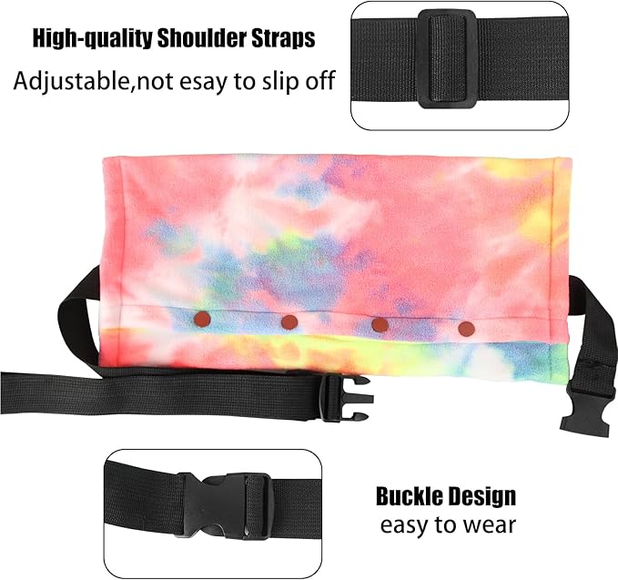 Esmorah Bearded Dragon Carrier and Leash Harness with Wings, Small Animal Sling Carrier and Reptile Carrier, Lizard Adjustable Harness and Sling Bag for Outdoor Travel Walking Rest