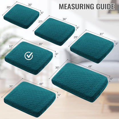 nanbowang Waterproof Dog Bed Covers Replacement Washable Pet Hair Easy to Remove, Dog Pillow Cover Quilted, Pet Bed Cover Lovely Puppy Bed Cover for Dog/Cat 32x44 Peacock