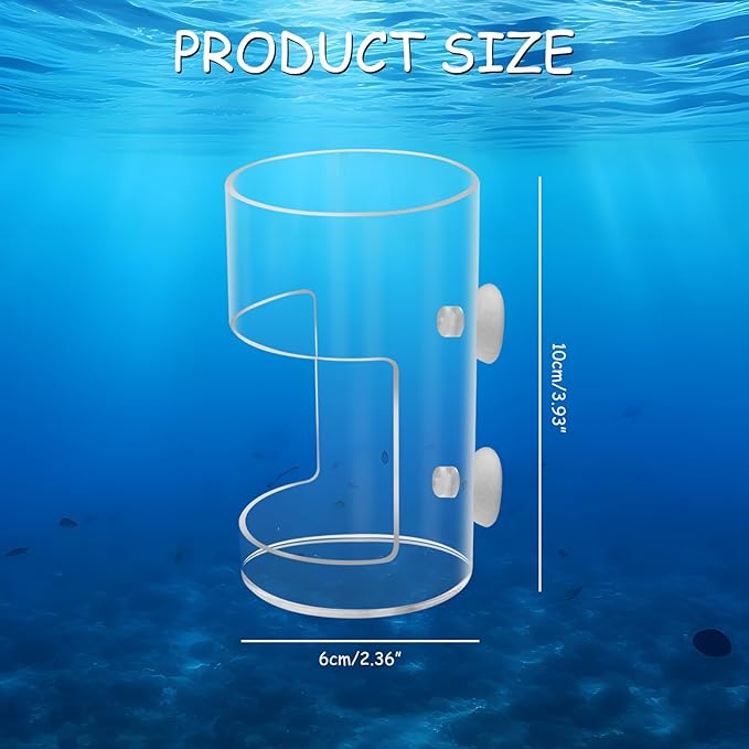 New Fish Tank Feeding Tray with Suction Cup, Feeding Tube Supplies, Tank Divider Supplies, Breeder Box for Aquarium, Round Aquariums & Fish Bowls Accessories