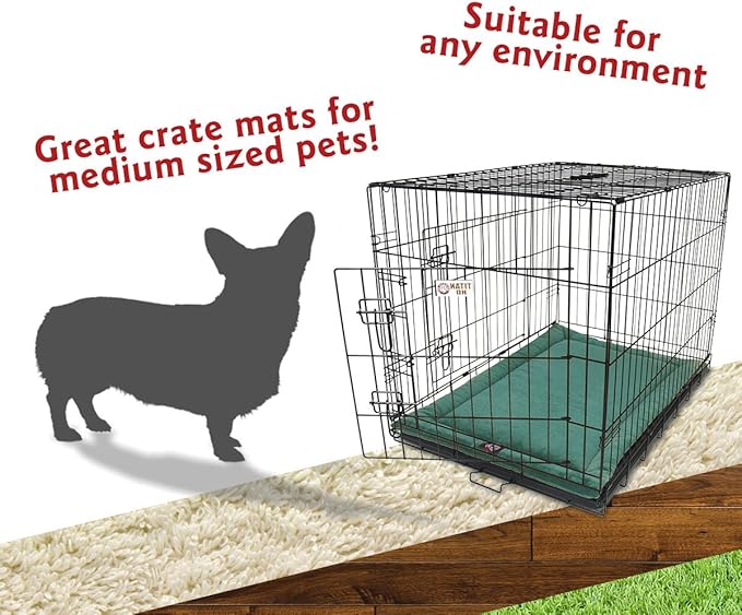Majestic Pet Orthopedic Memory Foam Dog Crate Mat - Plush Pet Bed Pad for Crates & Kennels | USA Crafted | 36"x23" Villa Marine
