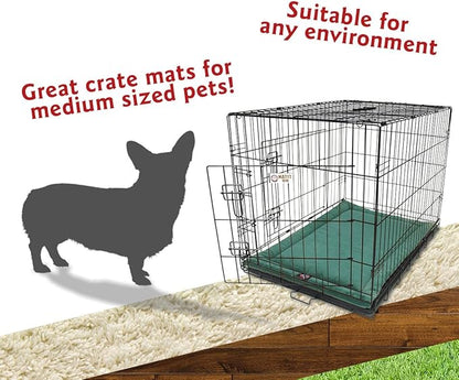 Majestic Pet Orthopedic Memory Foam Dog Crate Mat - Plush Pet Bed Pad for Crates & Kennels | USA Crafted | 36"x23" Villa Marine