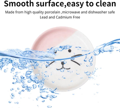 Raised Pet Food and Water Bowl, Cat and Small Dog Bowl, Tilted Ceramic Cat Water Bowl No Spill,15oz, Dishwasher Safe