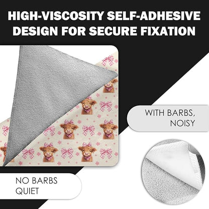 27.6" Cat Grooming Wrap, Self Adhesive Cat Wrap for Cutting Nail, Anti-Escape Calming Cat Swaddle Wrap for Medicine Ear Cleaning, Cow Anti-Scratch Cats Burrito Restraint Blanket, Pet Tool (6-10 lbs)