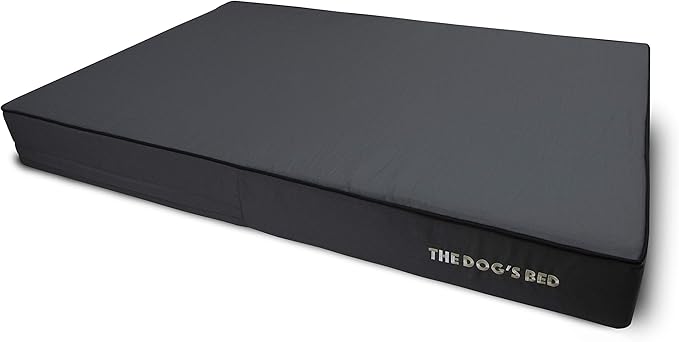 The Dog’s Bed Orthopedic Memory Foam Dog Bed, XXL Grey & Black, Waterproof, Supportive Dog Bed with Replaceable Covers