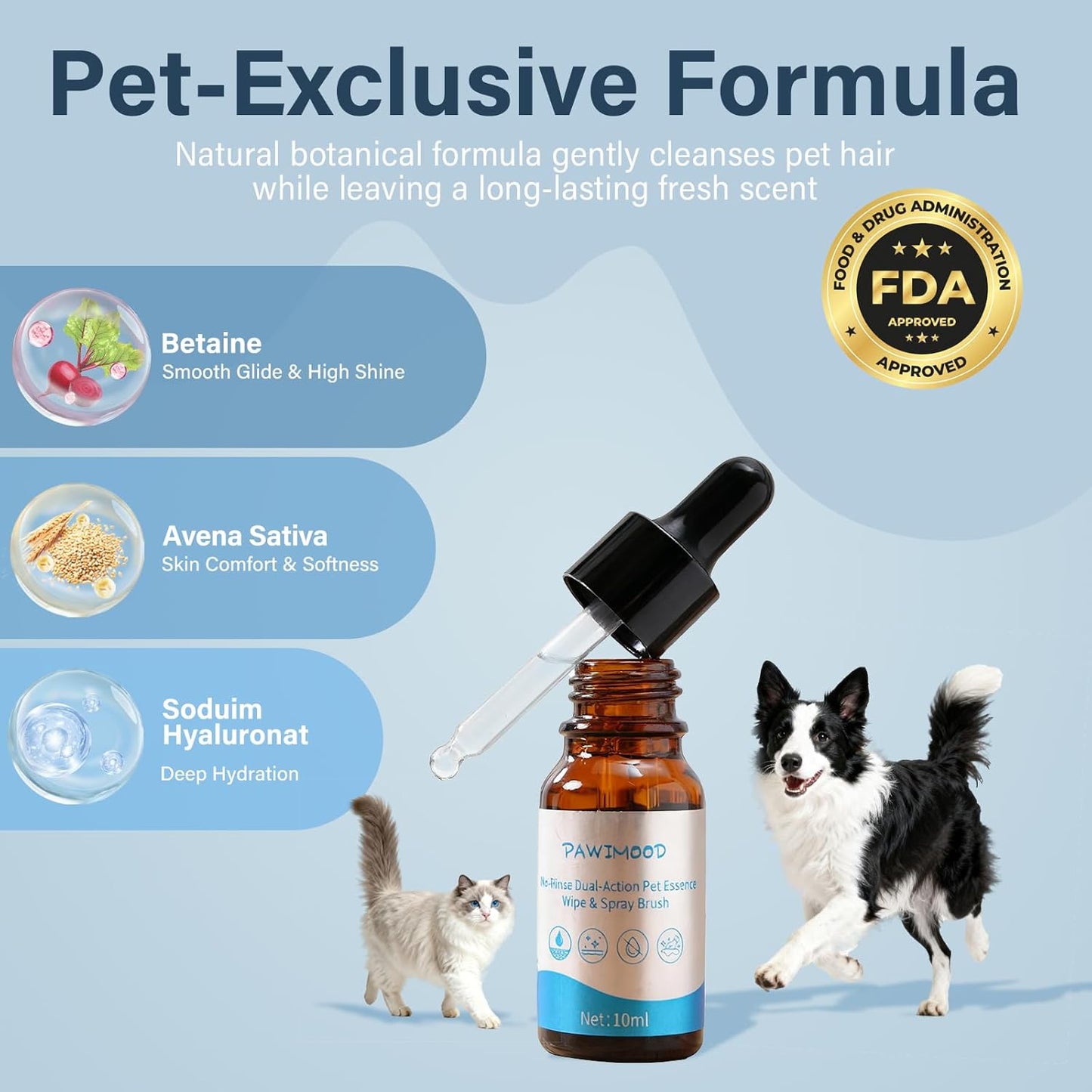 5-in-1 Pet Steam Brush for Dogs & Cats | Self-Cleaning Dog Steam Brush with 3 Brushes & Spray Function | for Shedding, Dematting & Grooming | Includes Pet Essence