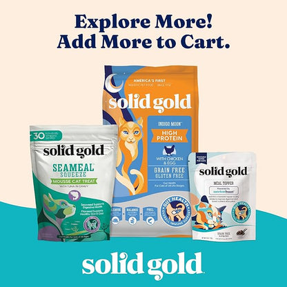 Solid Gold Wet Cat Food Variety Pack - Pate & Shreds in Gravy - Healthy Canned Cat Food Pate w/Real Chicken, Tuna, Mackerel & Sardine - Grain Free & Gluten Free Can Meals for Cats & Kittens - 24ct/3oz