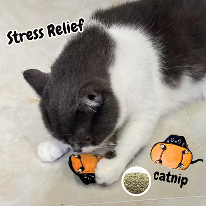 6 Pack Catnip Toy, Filled Teething Chew Toys, Interactive Kitten Chew Bite Toys for Boredom Relief, for Cats and Cat Lovers