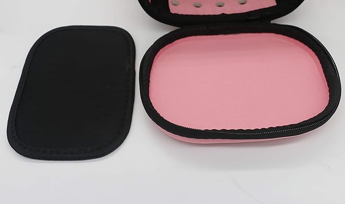 KAMEIOU Portable Small Animal Guinea Pig Carrier Cage with Mat Zipper Breathable Hole Window Hamsters Hedgehogs Guinea Pigs Small Pet Travel Carrier Cage Case Handbag for Animals Carrier（Pink）