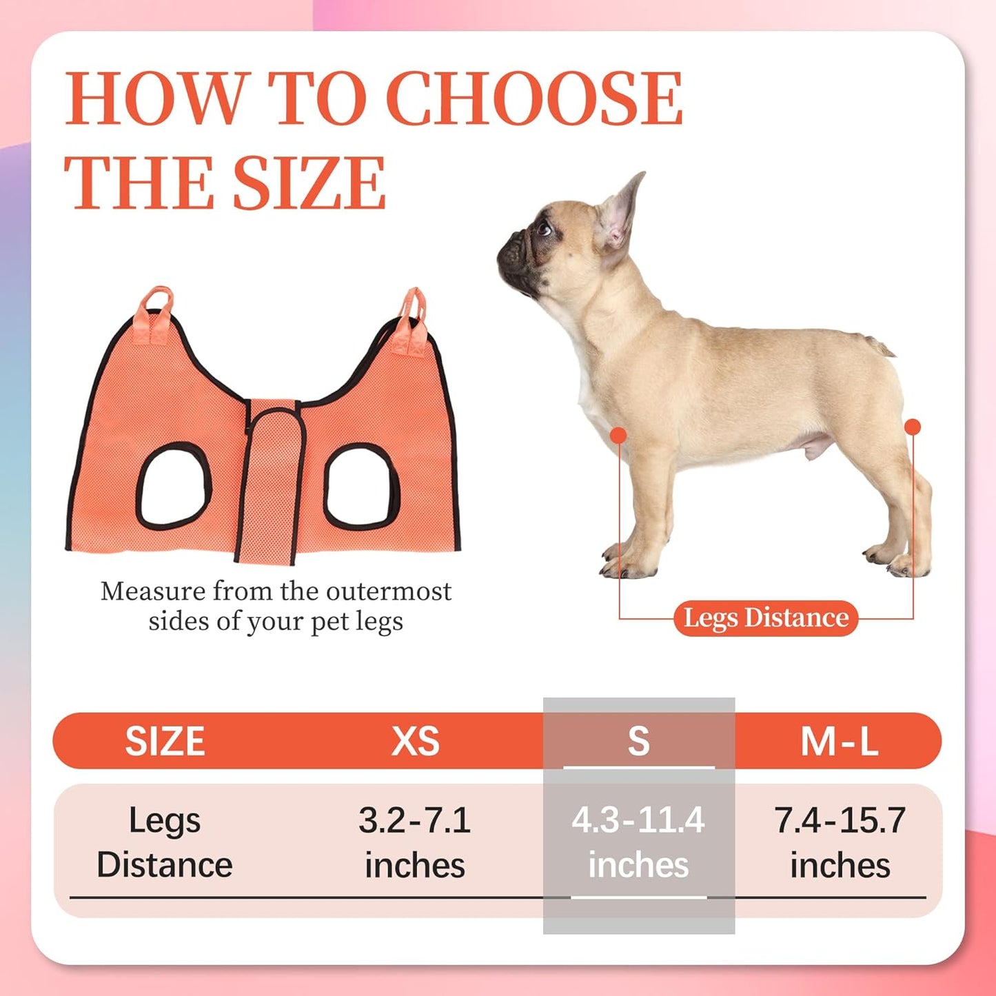 PatiencET Dog Grooming Hammock, Pet Grooming Hammock for Cats & Dogs with Security Strap, Dog Sling for Nail Trimming with Nail Clippers/Trimmer, Nail File, Pet Comb(S)