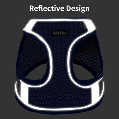 AIITLE Escape Proof Dog Harness - Step in Adjustable Dog Harness No Choke Over with Breathable Mesh and Quick-Release Buckle for Summer- Outdoor Walking, Camping for Medium Dogs Royal Blue XL