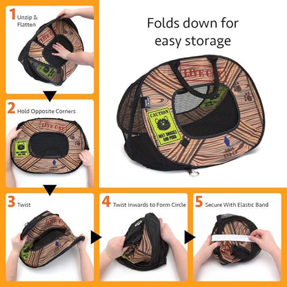 SportPet Designs Pop Open Cat Carrier (Pattern)