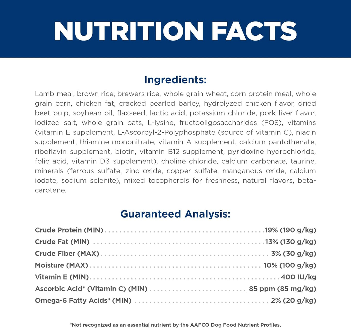 Hill's Science Diet Adult 1-6, Adult 1-6 Premium Nutrition, Small Kibble, Dry Dog Food, Lamb & Brown Rice, 15.5 lb Bag
