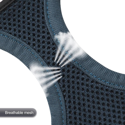 YIMEIS Dog Harness and Leash Set, No Pull Soft Mesh Pet Harness, Reflective Adjustable Puppy Vest for Small Medium Large Dogs, Cats (Navy, Small (Pack of 1)