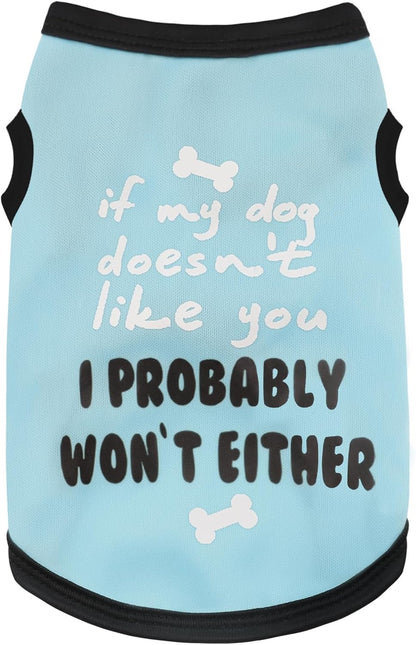 Elevate Your Pet's Seasonal Style with Playful Panache: with Adorable Beautifully Printed Dog Shirts Featuring Hilarious Printed Patterns for Airy Comfort in Summer and Fall Classic Series8 Small