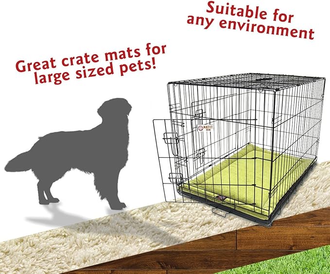 42" Villa Green Apple Crate Dog Bed Mat By Majestic Pet Products