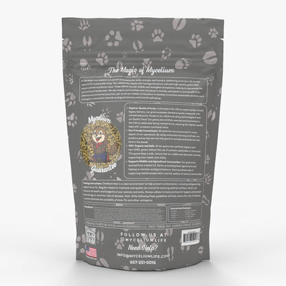 Mycelium Premium Chinchilla Feed – Organic, Non-GMO, High Nutritional Value Food for Chinchillas, Sourced from Local USA Farms, Sustainable Farming, 5 lbs