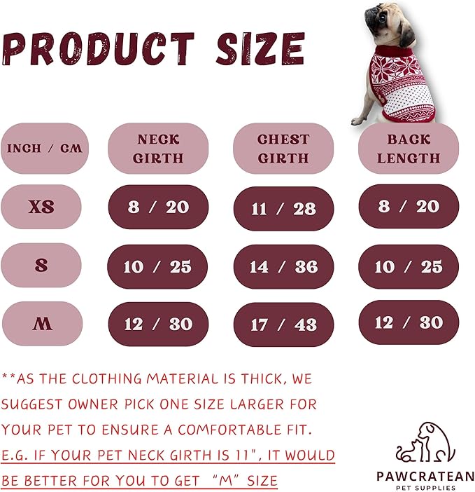 Cute Sweater for Dogs and Cats Soft Flannel Pet Outfit Warm and Cozy Animal Hoodie Small to Large Pet Clothes for Halloween Parties and Everyday Wear (X-Small, Red National Totem)