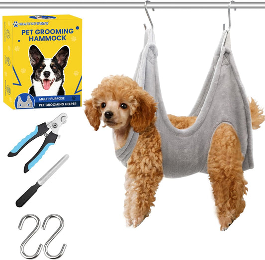 Dog Grooming Hammock,Dog Grooming Supplies,Dog Hammock,Dog Grooming Harness,Pet Grooming Hammock,Grooming Table,Dog Nail Clipper,Dogs Cats Grooming,Claw Care (XS)