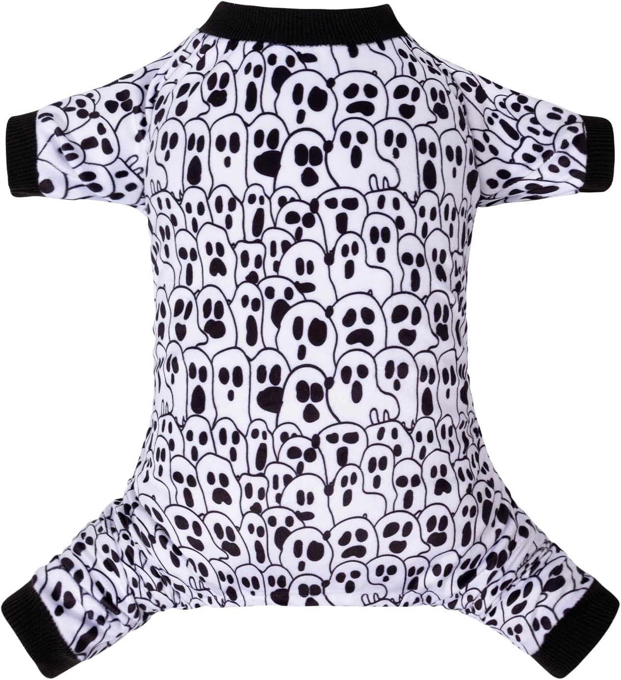 CuteBone Small Dogs Outfit Soft Puppy Onesies Pjs Halloween Dog Pajamas Pet Coat Cat Apparel Comfy Doggie Jumpsuit Bodysuit for All Seasons P300L