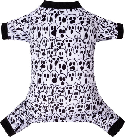 CuteBone Small Dogs Outfit Soft Puppy Onesies Pjs Halloween Dog Pajamas Pet Coat Cat Apparel Comfy Doggie Jumpsuit Bodysuit for All Seasons P300L
