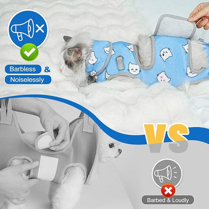 Supet Cat Grooming Hammock, Soft Fabric Nail Clipper Hammock, Self-Adhesive Wrap for Cutting Nails, Quickly Calm Down for Medicine, Teeth Brushing, Ear Cleaning