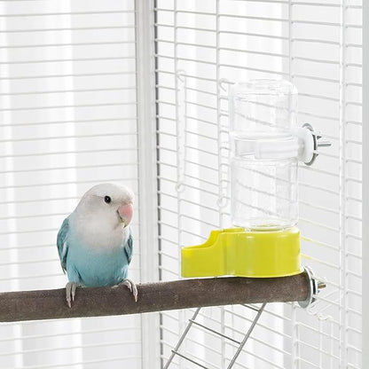 3 Pcs Bird Water Dispenser,Set Pet Water Bottle for Small Parrots Lovebirds and Budgerigars Plastic Cage Drinkers Ideal for Cockatiels and Other Small Birds White Parrot Water Feeder