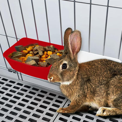 26 Pack Rabbit Feeder Waterer Chicken 21 oz Food Water Cage Cups Puppy Cat Hanging Feeding Dish Coop Bowl Watering Container Treats Drinker for Pigeon Bird Bath Basin Hamster Bed