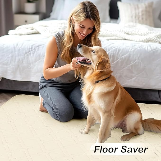 hyha Waterproof Dog Bed Blanket, Soft Pet Blankets, Waterproof Couch Cover for Dogs, Reversible Sofa Covers Washable for Furniture (30x70 Inch, Beige/Beige)