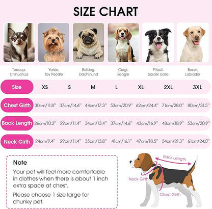 Queenmore Large Dog Sweater, Plaid Dog Sweaters for Large Dogs, Turtleneck Pet KintSweater with Check Pattern, Long Sleeve Holiday Pet Knitwear, Solid, Fuchsia L