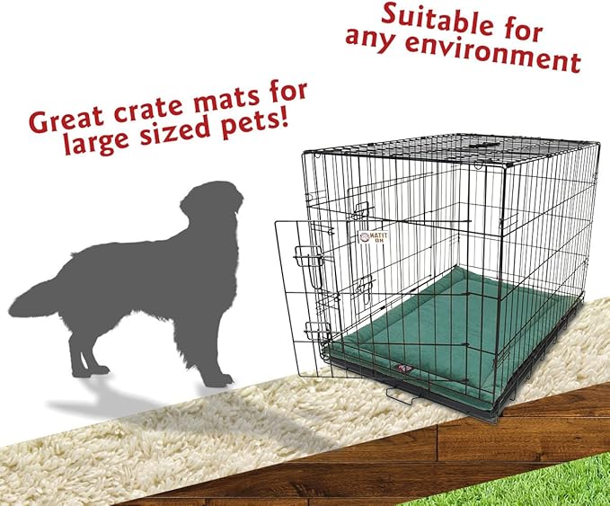 Majestic Pet Orthopedic Memory Foam Dog Crate Mat - Plush Pet Bed Pad for Crates & Kennels | USA Crafted | 42"x26" Villa Marine