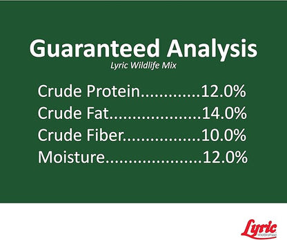 Lyric Wildlife Critter Food for Deer, Squirrels, Turkeys & Rabbits, Wild Bird Seed for Outside Feeders, 10 lb Bag