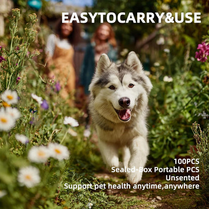 Dog Ear Wipes, Ear Wipes for Dogs, Cat Ear Wipes, Dog Ear Cleaning Wipes, Cat Wipes, Pet Wipes for Cats, Cat Cleaning Wipes – Pet Ear Cleaning Finger Wipes for Cats: Ear Wipes, Weekly Care