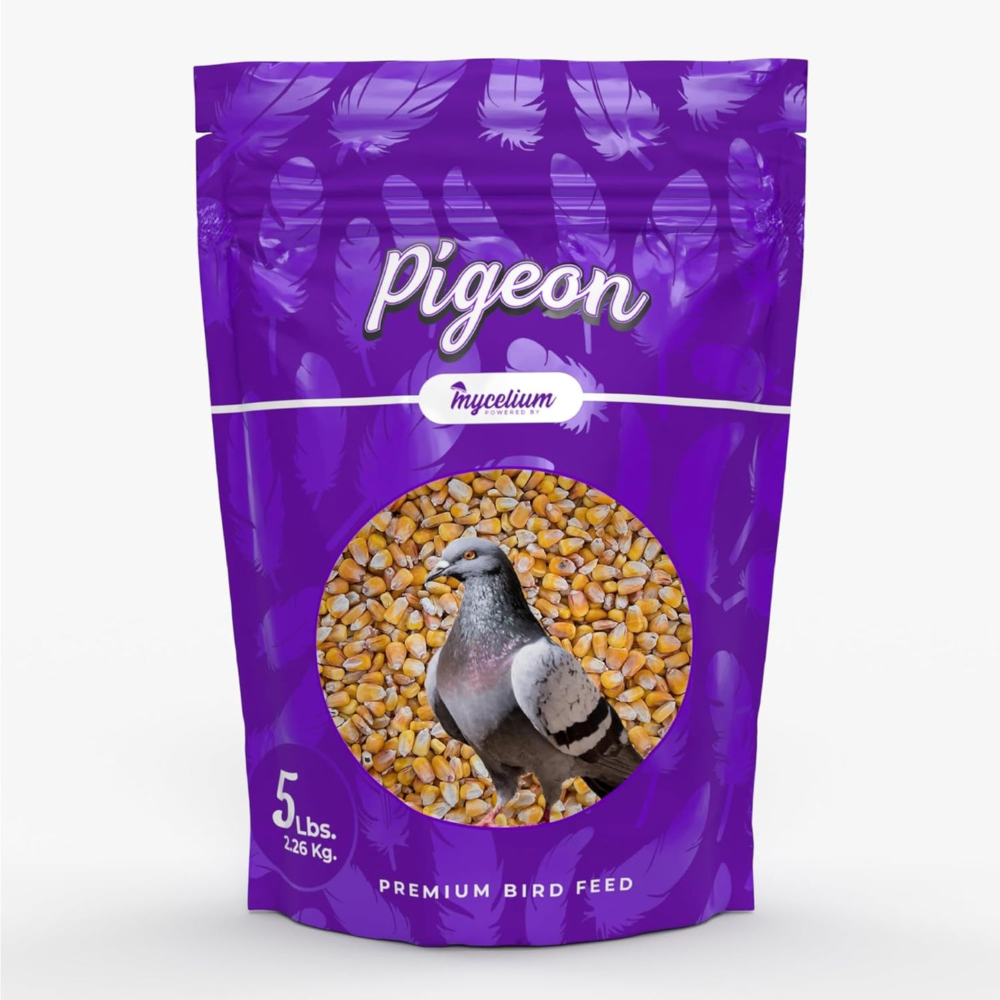 Mycelium Premium Corn – Organic, Non-GMO, High Nutritional Value Bird Food for Pigeons, Sourced from Local USA Farms, Sustainable Farming, 5 lbs
