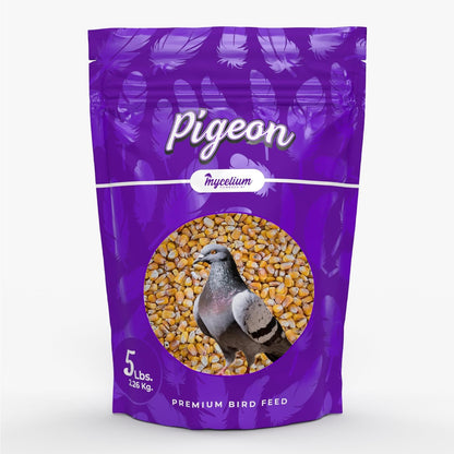 Mycelium Premium Corn – Organic, Non-GMO, High Nutritional Value Bird Food for Pigeons, Sourced from Local USA Farms, Sustainable Farming, 5 lbs