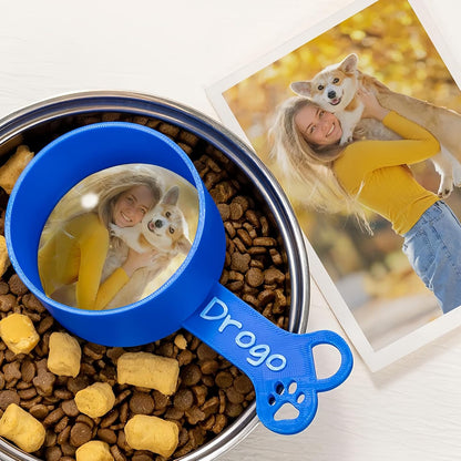 ubjva Personalized Dog Food Scoop Custom Cat Food Measuring Cup with Name Pet Accessories Gifts for Pet Lover