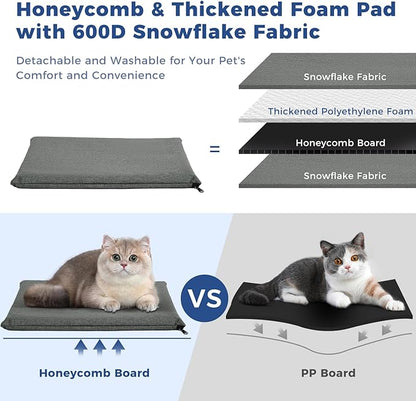 Apollo Walker Pet Carrier Backpack for 4-18lb Cats and Dogs, Puppies, Safety Features and Cushion Back Support | for Travel, Hiking, Outdoor Use (Gray)