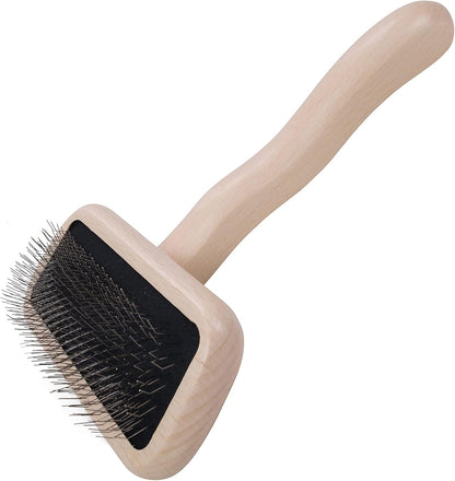 Chris Christensen Karben II Slicker Brush for Dogs, Groom Like a Professional, Ideal For All Coat Types, Remove Shedding Coat, Tangles and Dead Undercoat, 17 mm Stainless Steel Pins, Small