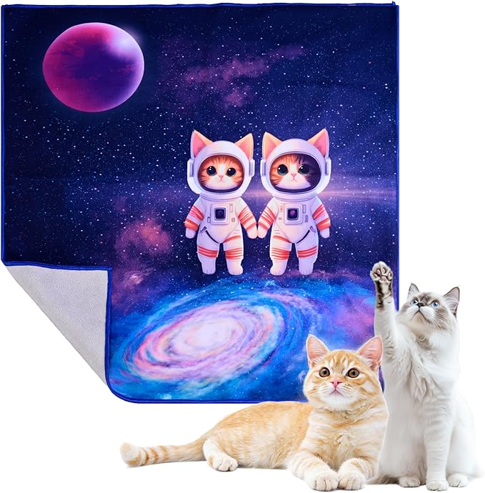 27.6" Cat Wrap for Grooming Cat Pets Rabbit Cats Wrap for Cutting Nails Cat Restraint for Nail Clipping Self Adhesive Blanket Restraint Clothes for Cats