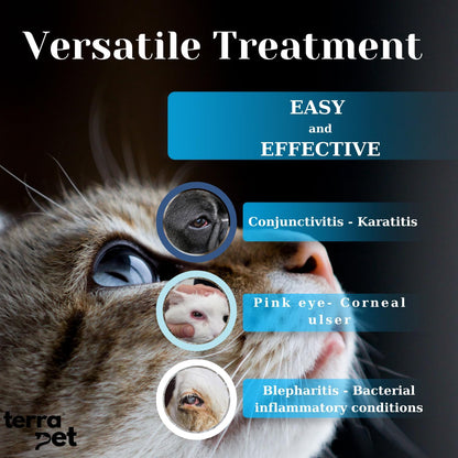 Pet Eye Cream Health for Dogs, Cats, Cattle, Sheep, Horse, Bird 1/8 oz / 5gr, 1 Tube