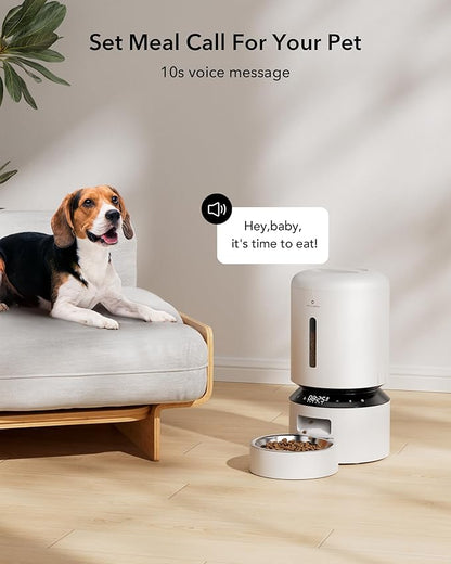 PETLIBRO Automatic Cat Feeder, Automatic Dog Feeder with Freshness Preservation, 5L Timed Cat Feeders for Dry Food, Up to 6 Meals Per Day, Granary Pet Feeder for Cats/Dogs