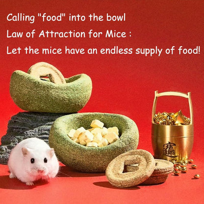 Unique-Shaped Hamster Toys Guinea Pig Toys, Timothy Hay for Pet Rabbits, Guinea Pigs, and Chinchillas Golden