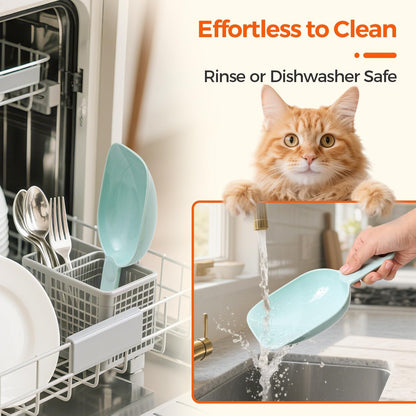 Dog Food Scoop 1 Cup, One Cup Measuring Cup, Food-Grade Melamine Pet Food Scoop, Durable 1 Cup Scoop with Precise Markings, BPA-Free & Dishwasher Safe (Green, 8oz)